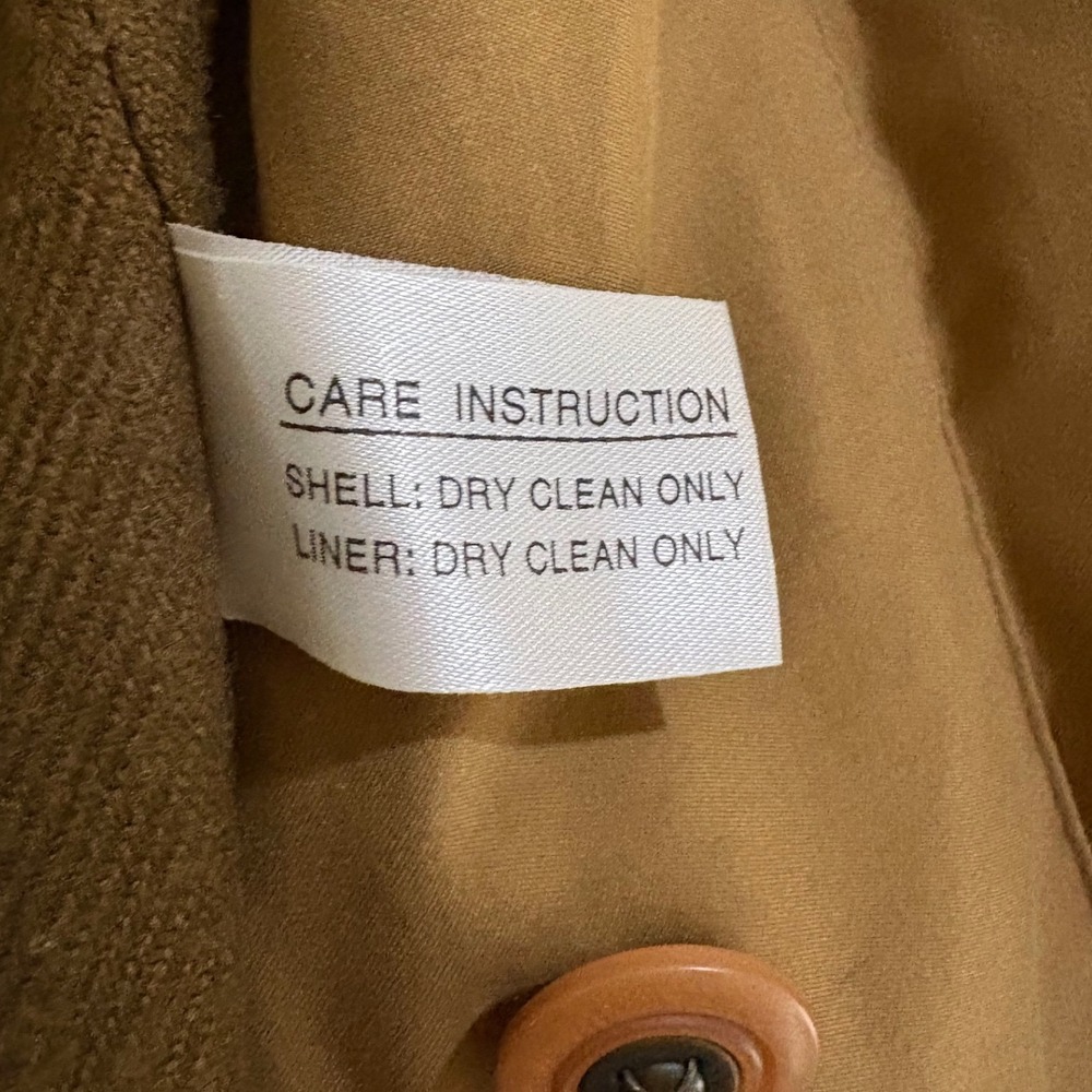 Gallery Trench Coat Removable Hood Classic Rain Coat Button Front Size 12 Medium - Picture 8 of 16